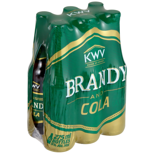 KWV Brandy & Cola Bottles 6 x 275ml