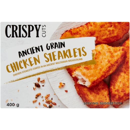 Crispy Cuts Frozen Ancient Grain Chicken Steaklets 400g