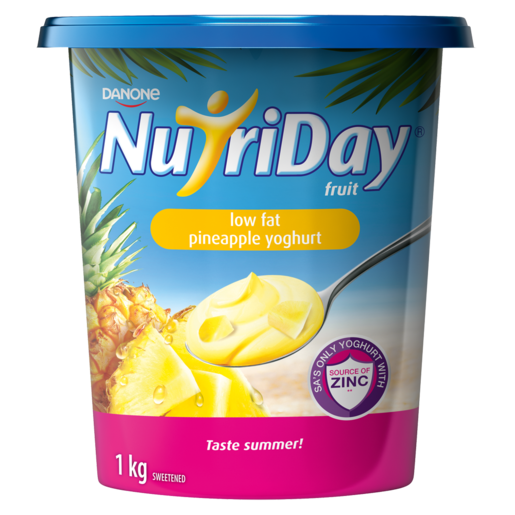 NutriDay Low Fat Pineapple Fruit Yoghurt 1kg
