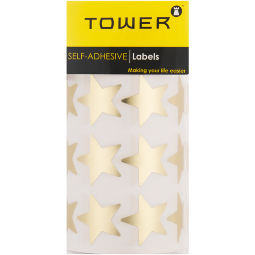TOWER Gold Self Adhesive Star Stickers 700 Piece
