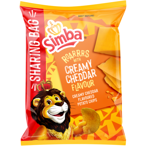 Simba Creamy Cheddar Flavoured Potato Chips 200g