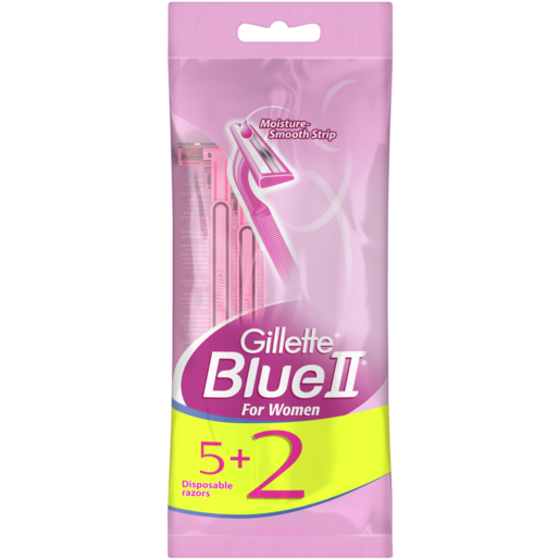 Gillette Blue2 Womens Disposable Razors 7 Pack