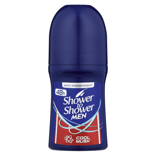 Shower to Shower Men Cool Musk Anti-Perspirant Roll-On 50ml