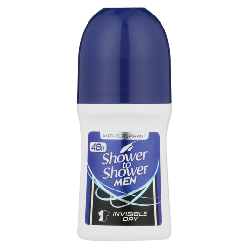 Shower to Shower Men Invisible Dry Anti-Perspirant Roll-On 50ml