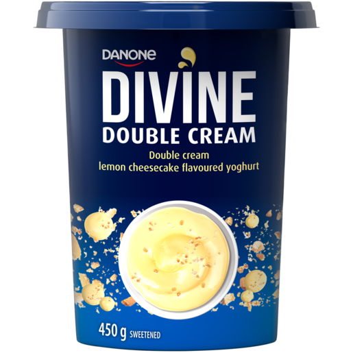 Danone Divine Double Cream Lemon Cheesecake Flavoured Yoghurt 450g