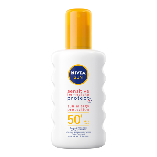 NIVEA SUN Sensitive Immediate Protect Sun-Allergy Protection SPF50+ Sun Spray 200ml