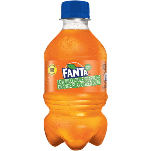 Fanta Sparkling Orange Flavoured Soft Drink Bottle 300ml