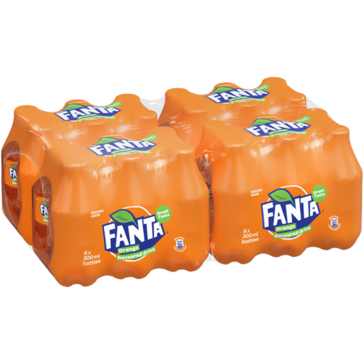 Fanta Orange Soft Drinks Bottles 24 x 300ml