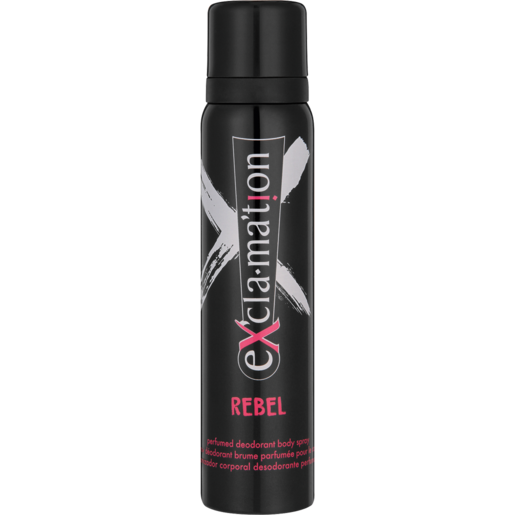 Exclamation Rebel Perfume Deodorant Body Spray 90ml 