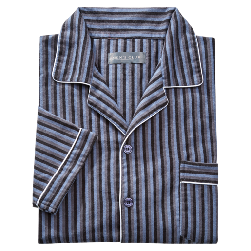 Flannel Bold Stripe Mens Sleepset Size S-XXL