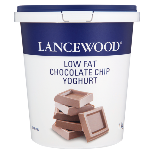 LANCEWOOD Chocolate Chip Flavoured Low Fat Yoghurt 1kg