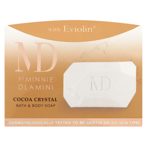 Minnie Dlamini Cocoa Crystal Bath Soap Bar 100g