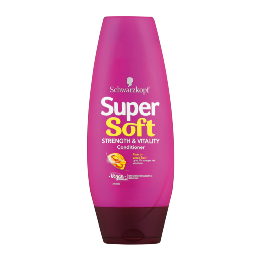 Schwarzkopf Super Soft Strength & Vitality Conditioner Bottle 250ml