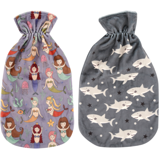 Earnings Hot Water Bottle With Winter Fleece Cover 2L (Assorted Item - Supplied At Random)