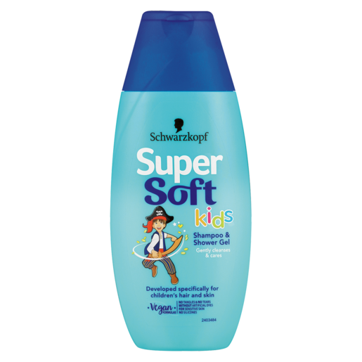 Supersoft 2-In-1 Blue Shower Gel & Shampoo 250ml