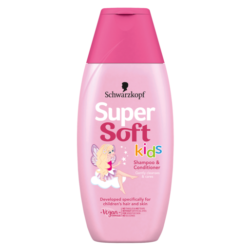 Supersoft 2-In-1 Pink Shower Gel & Shampoo 250ml