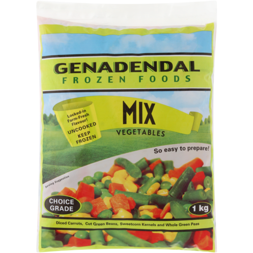Genadendal Frozen Mixed Vegetables Bag 1kg