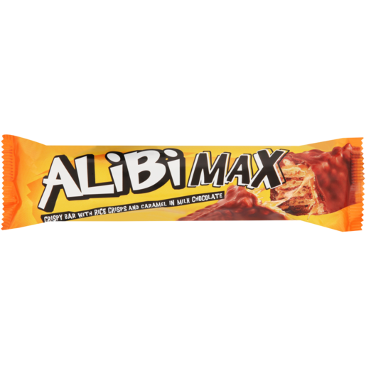 Alibi Max Rice Crisps Chocolate Bar 49g