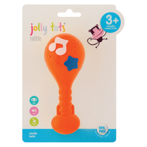 Jolly Tots Musical Drum Rattle 3+ Months