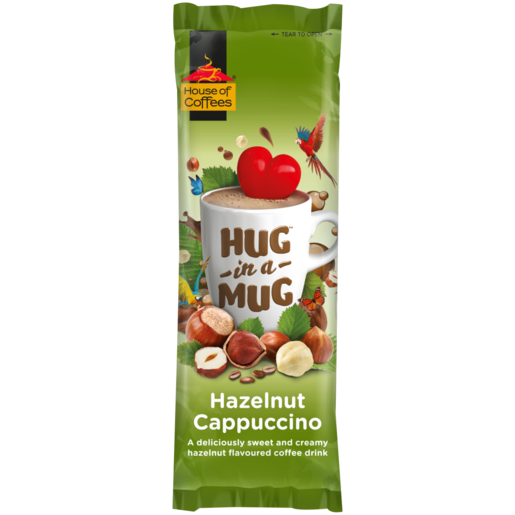 Hug In A Mug Hazelnut Flavoured Instant Cappuccino Sachet 24g