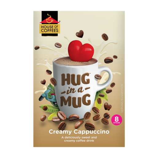 Hug In A Mug Creamy Cappuccino Coffee Drink 8 x 24g