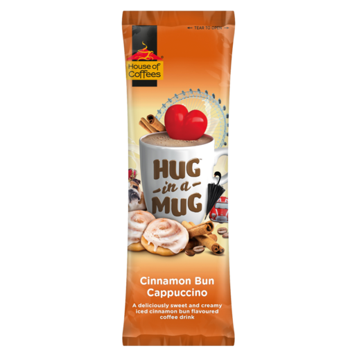 Hug In A Mug Cinnamon Bun Flavoured Instant Cappuccino Stick 24g
