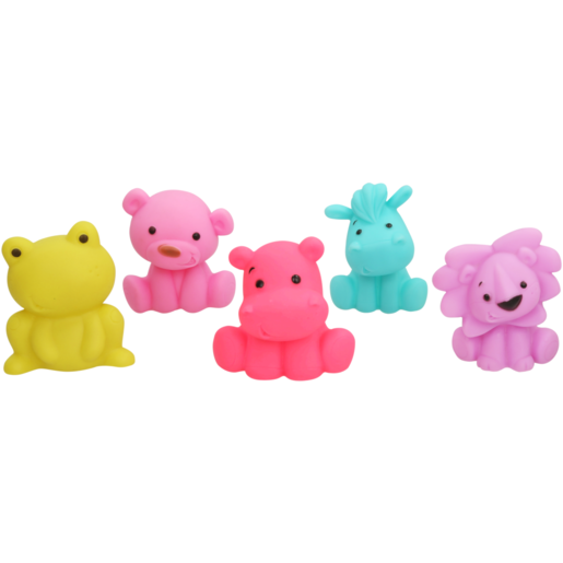 Jolly Tots Animal Squeakers Bath Toys 5 Piece