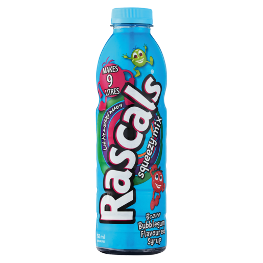 Rascals Bubblegum Flavoured Syrup Concentrate 750ml
