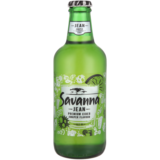 Savanna Jean Juniper Flavoured Cider Bottle 330ml