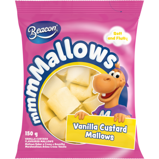 Beacon Vanilla Custard Flavoured Marshmallows 150g