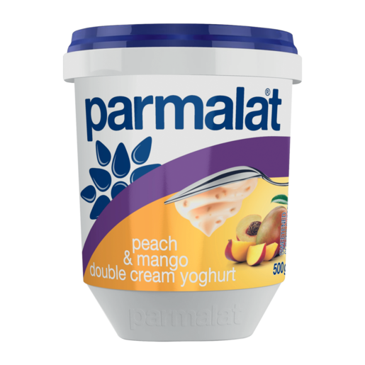 Parmalat Peach & Mango Flavoured Double Cream Yoghurt 500g