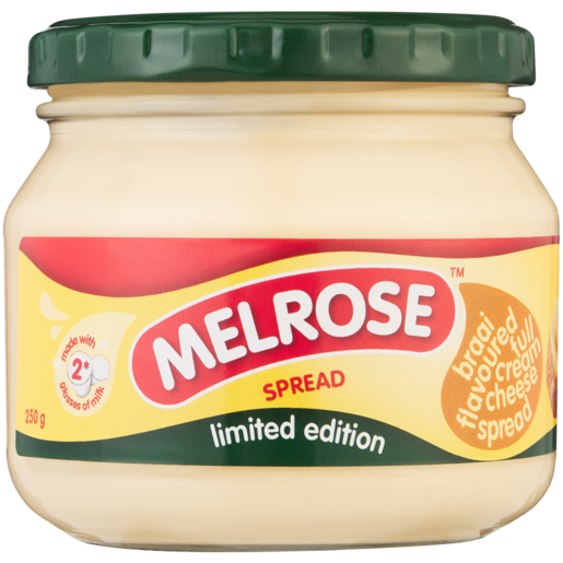 Melrose Braai Flavoured Full Cream Cheese Spread 250g