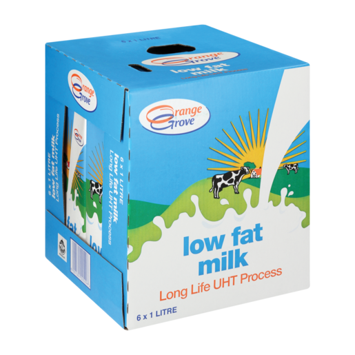 Orange Grove Low Fat Long Life Milk 6 x 1L