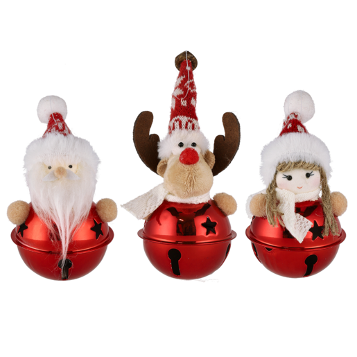 Santa's Choice Red Christmas Tree Bell (Design May Vary)