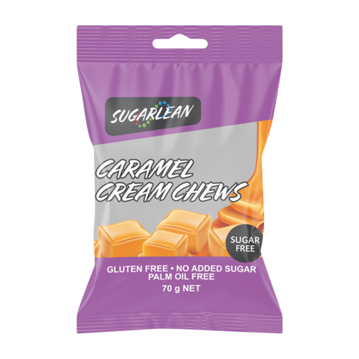 Sugarlean Caramel Cream Chews 70g