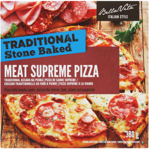 Bella Vita Frozen Italian Style Meat Supreme Pizza 380g