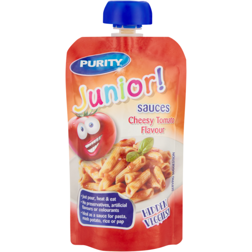 PURITY Junior Cheesy Tomato Flavoured Baby Food Sauce 110ml
