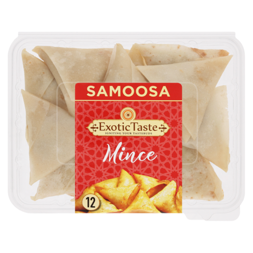 Exotic Taste Mince Flavoured Frozen Samoosa's 12 Pack