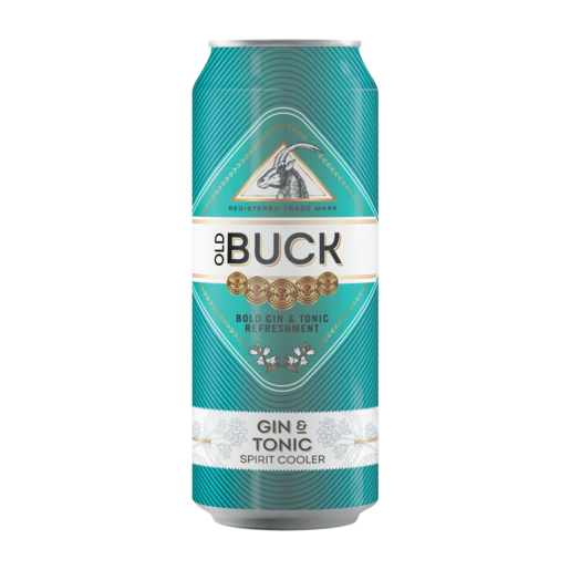 Old Buck Gin & Tonic Spirit Cooler 440ml