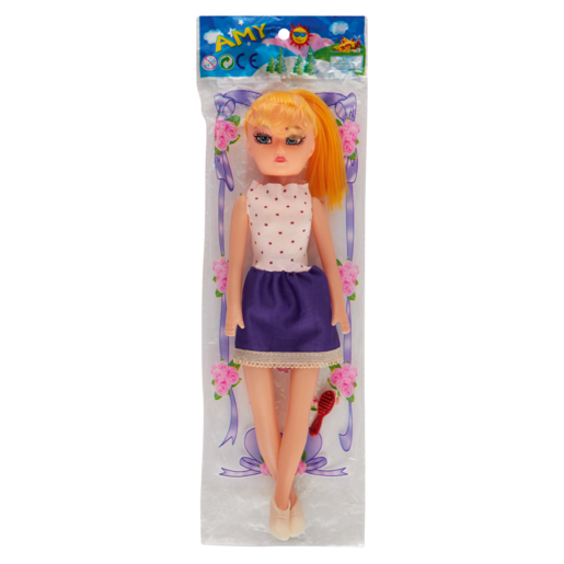 Polybag Young Lady Amy Doll 31cm (Assorted Item - Supplied At Random)