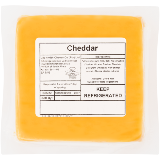Ladismith Cheese Cheddar Cheese Per kg