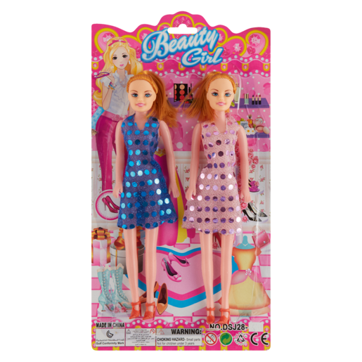 Beauty Girl Twin Pack Dolls