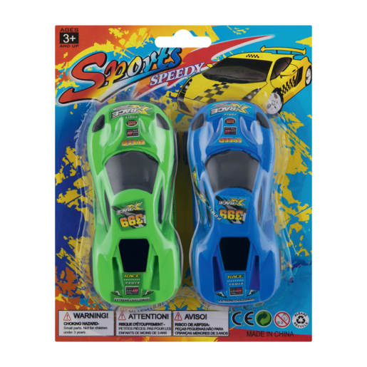 Sports Speedy Car Set 2 Pack (Assorted Item - Supplied At Random)