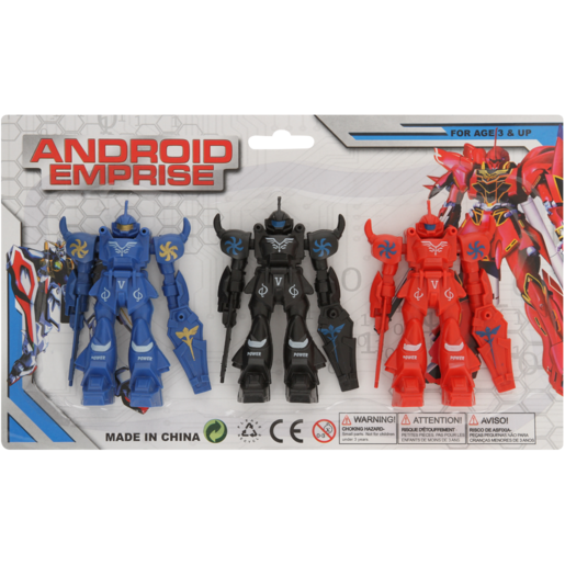 Android Emprise Robot Figurines 3 Pack