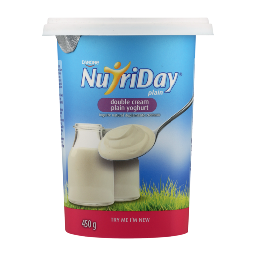 NutriDay Plain Double Cream Yoghurt 450g