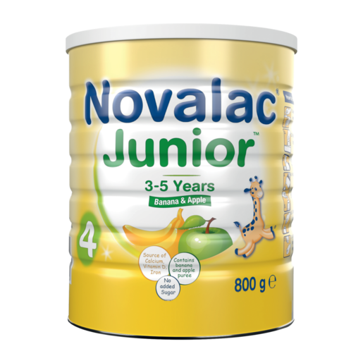 Novalac Junior Banana & Apple Flavoured Formula 800g