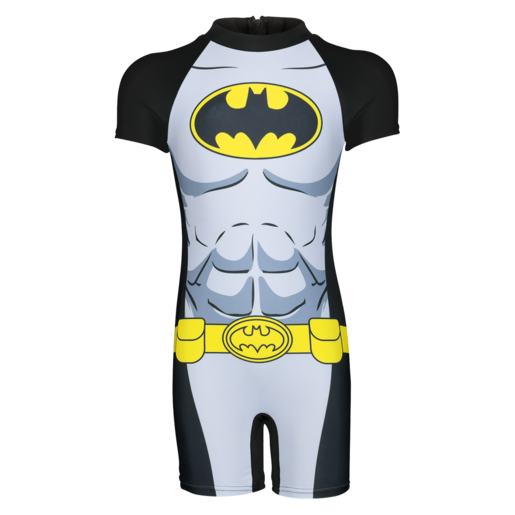 Boys Batman Black Swimsuit Size 1-7 Years