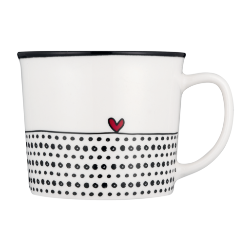 Dotty Hearts Coffee Mug 385ml (Assorted Item - Supplied at Random)
