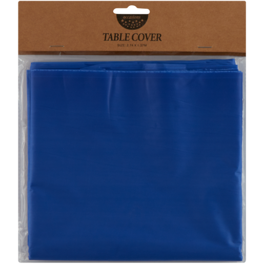 Occasions Blue Table Cover 2.74 x 1.37m