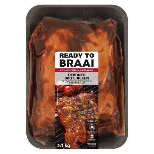 Ready To Braai Deboned BBQ Chicken 1.1kg